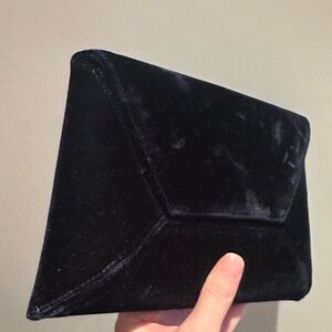 Stuart Weitzman Midnight Velvet Clutch